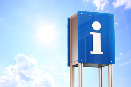 Auf dem Bild sehen Sie eine Info-Säule.